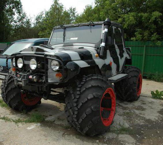 UAZ ATV em pneus de baixa pressão