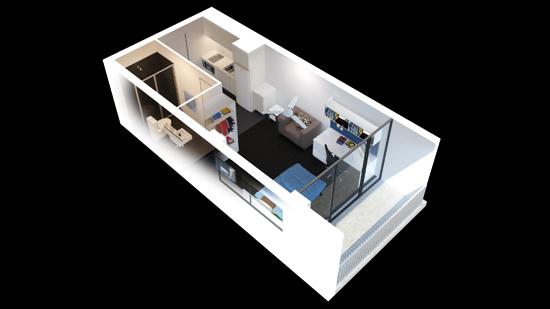 Re-planejamento de um apartamento de um quarto em um apartamento de dois quartos: use todas as possibilidades de sua casa