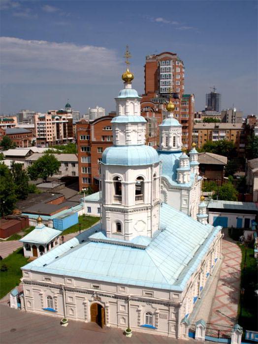 Pokrovskaya igreja na história de Krasnoyarsk