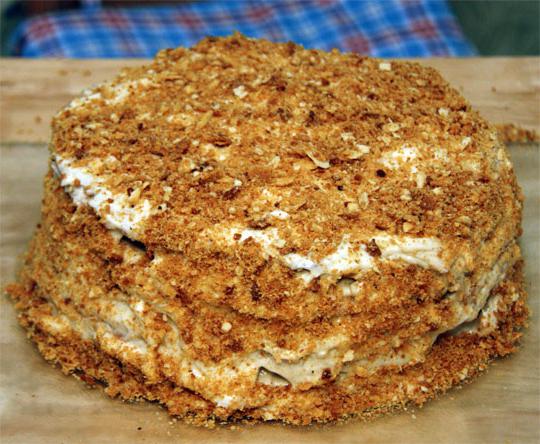 Bolo de queijo cottage em uma frigideira por 10 minutos