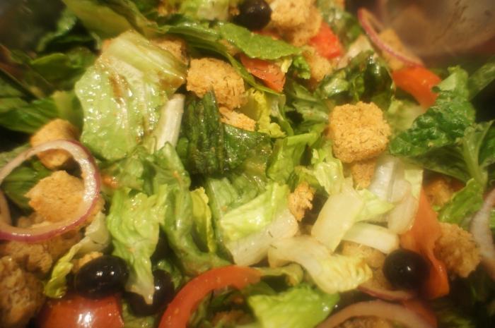 Salada com cenouras e ciréis