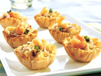 Receita passo a passo para tartlets para saladas e uma maneira de criar um enchimento