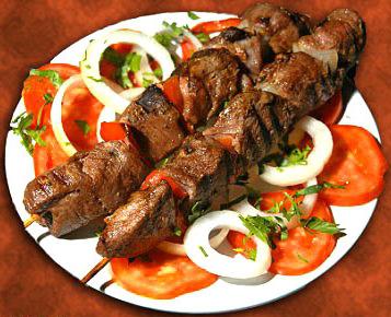 Uma deliciosa receita para kebab Shish da Turquia