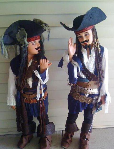 fantasia de pirata de Jack Sparrow 