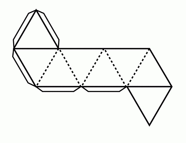 diagrama de como fazer um octaedro