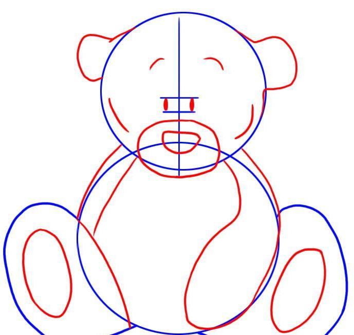 Como desenhar um urso Teddy