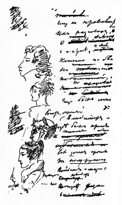 imagem do autor e seu papel na novela eugenia onegin de Pushkin