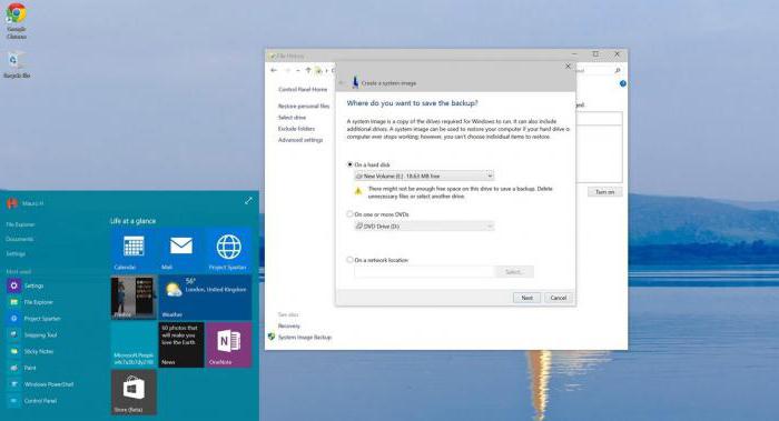 onde o backup é armazenado no Windows 10