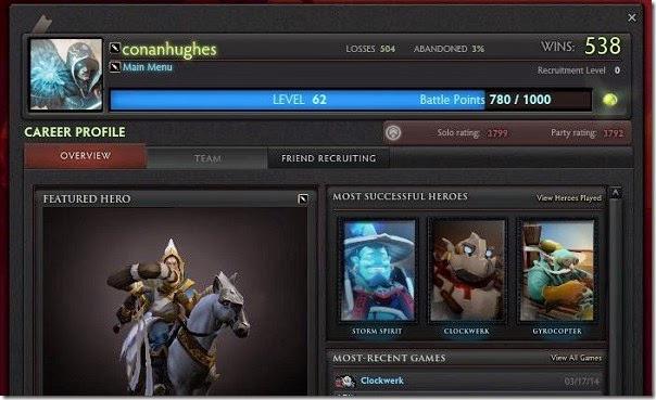 Detalhes sobre como ocultar o perfil no DotA 2