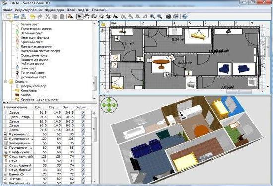 Programa de modelagem 3d para design de interiores