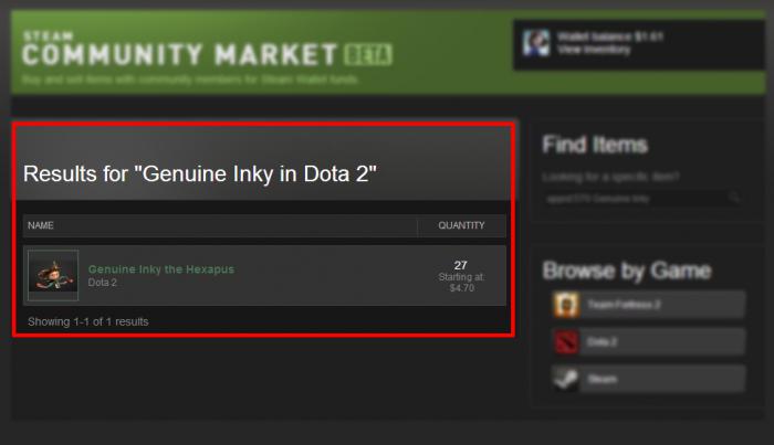 uma estimativa do custo de um inventário dota 2