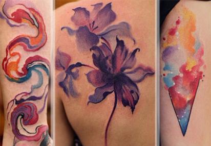 tatuagens aquarela