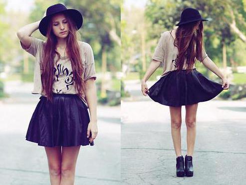 Black skirt-sun: como costurar e com o que vestir?