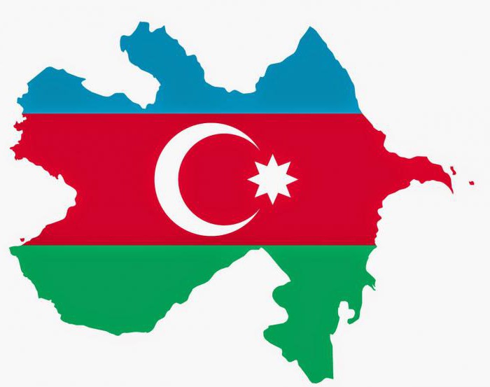 a cor da bandeira do Azerbaijão 