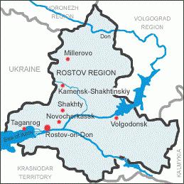 mapa da região de Rostov