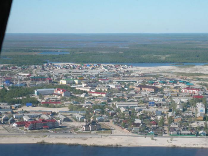 Onde está Tarko-Sale? A cidade de Tarko-Sale, distrito de Purovsky no Distrito Autônomo Yamal-Nenets da Rússia