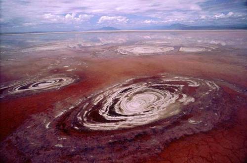 foto do lago natron