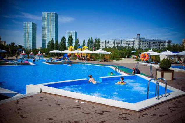 Aquapark of Astana: alto grau de descanso na natureza no centro da cidade