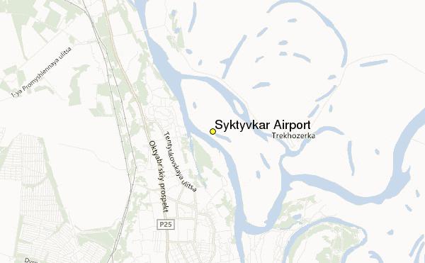 aeroporto syktyvkar mapa